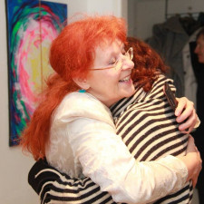 Františka Janečková na jedné ze svých výstav