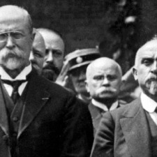 Jeden z mužů 28. října Alois Rašín s prezidentem Masarykem