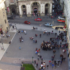 Je jen náhoda, když není Křížovnické náměstí plné turistů