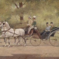 Císař František Josef I. rád chodil neb jezdil po vídeňských parcích. Oblíbeným místem byl vídeňský Schonbrünn