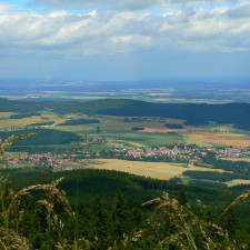 Jen pár kilometrů od Kakánova je hora Kleť s nádherným výhledem do krajiny