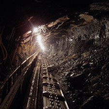 Těžební prostor v dole