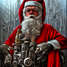 Futuristický Santa Claus