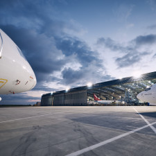 Hangár F na Letišti Václava Havla je místem, kde letadla mládnou